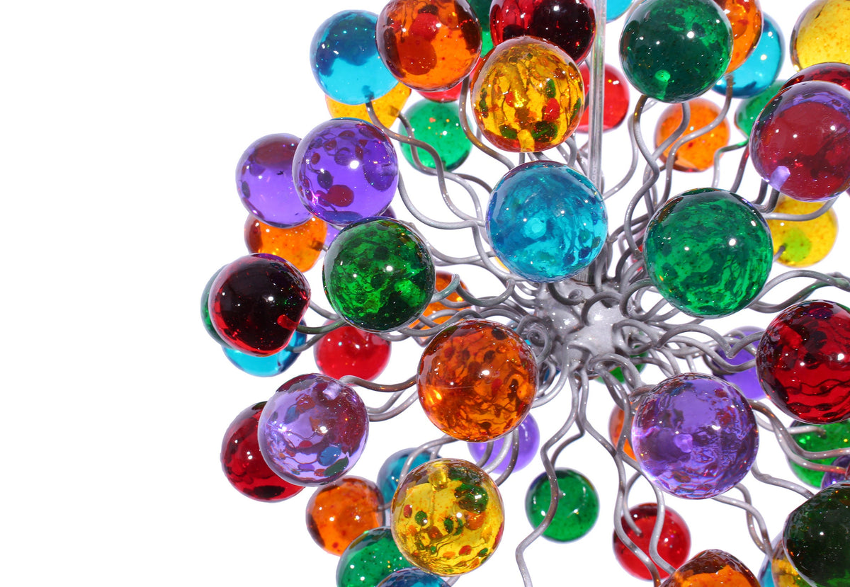 Pendant light with Rainbow color bubbles for hall, bathroom, children space or as a bedside Lighting.