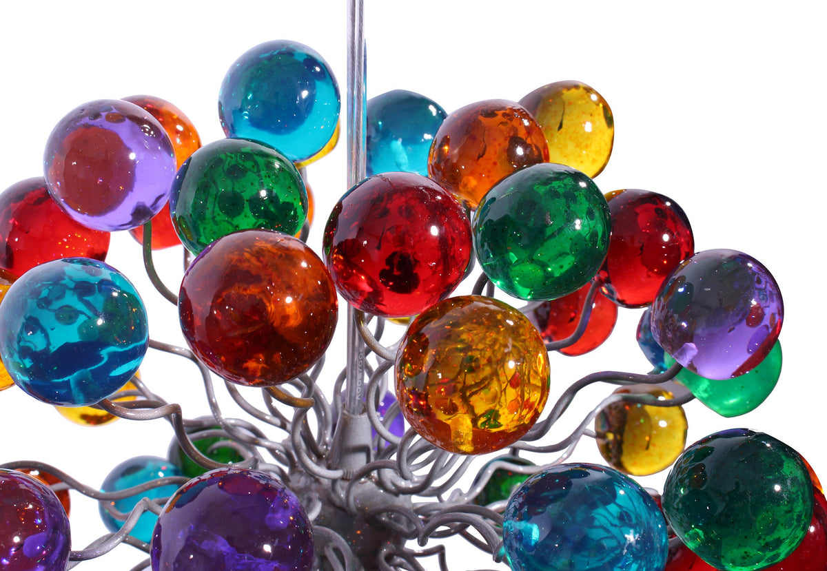 Pendant light with Rainbow color bubbles for hall, bathroom, children space or as a bedside Lighting.