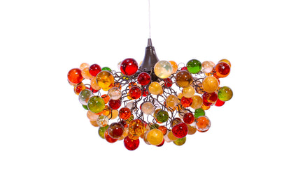 Unique Bubbles Chandelier Lamp with Warm Colors for Bedroom or Living Room