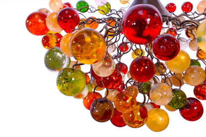 Unique Bubbles Chandelier Lamp with Warm Colors for Bedroom or Living Room