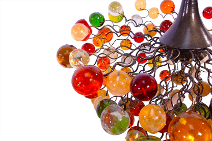 Unique Bubbles Chandelier Lamp with Warm Colors for Bedroom or Living Room