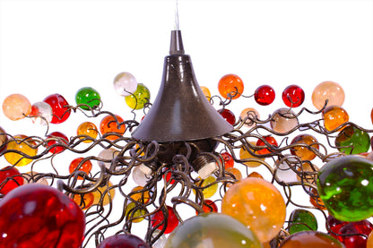Unique Bubbles Chandelier Lamp with Warm Colors for Bedroom or Living Room