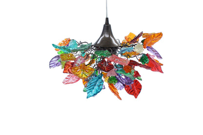 Handmade Colorful Resin Flower Chandelier: Unique Lighting