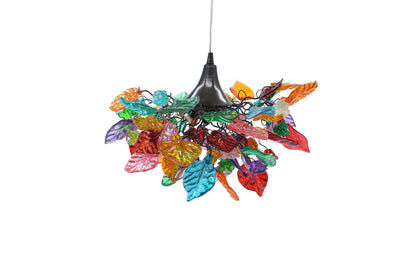 Handmade Colorful Resin Flower Chandelier: Unique Lighting