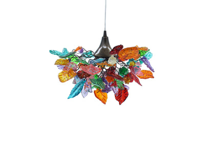 Handmade Colorful Resin Flower Chandelier: Unique Lighting