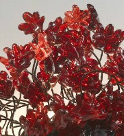red up sconce lighting, Wall light lamp with elegant red flowers