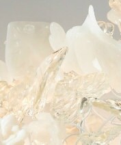Floral Resin Wall Sconce: Modern White Flower Light