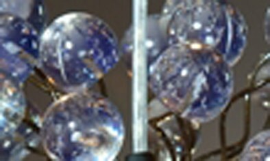 Modern pendant lights with clear bubbles, handmade kitchen pendant light.