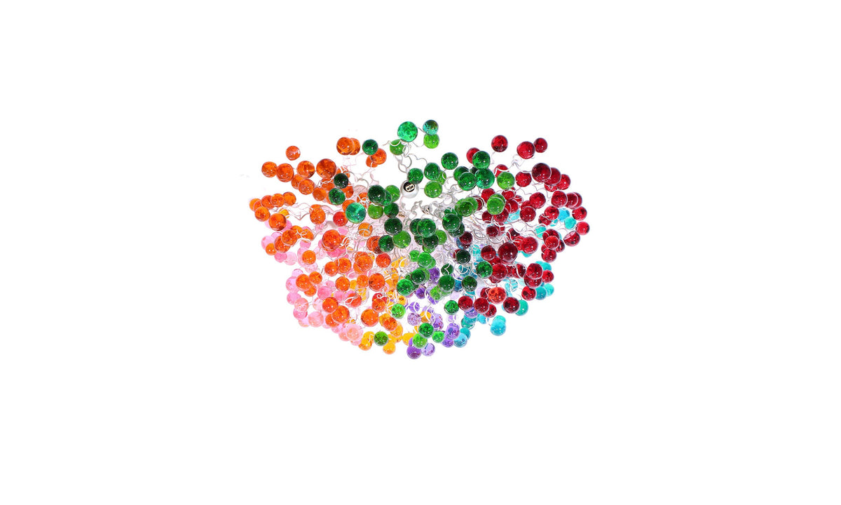 Multicolored Handmade Resin Metal Flush Mount Ceiling Light: Large Bubbles Lighting Fixture