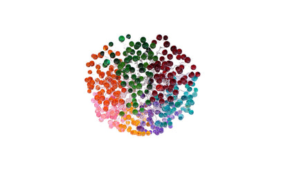 Multicolored Handmade Resin Metal Flush Mount Ceiling Light: Large Bubbles Lighting Fixture