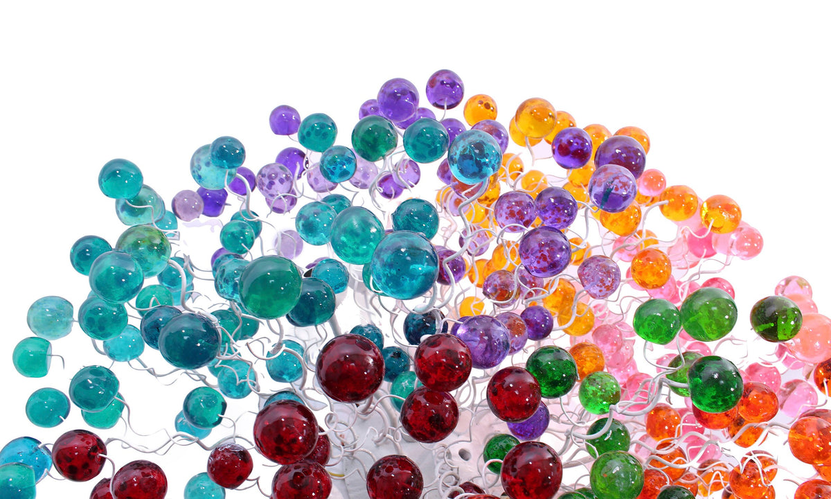 Multicolored Handmade Resin Metal Flush Mount Ceiling Light: Large Bubbles Lighting Fixture