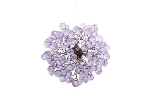 Modern pendant lights with clear bubbles, handmade kitchen pendant light.