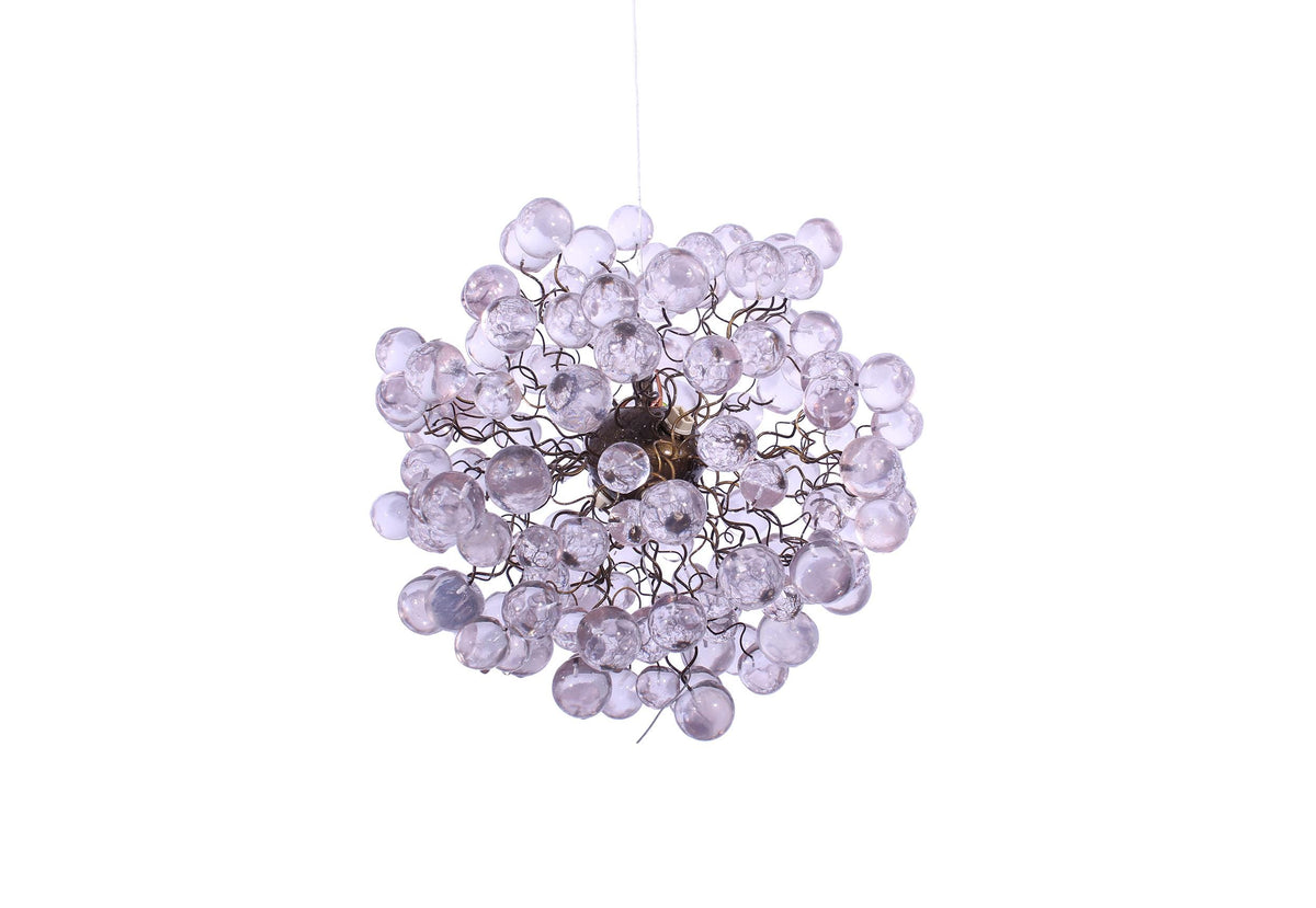 Modern pendant lights with clear bubbles, handmade kitchen pendant light.