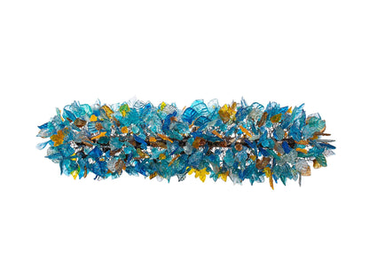 Sea Glass Chandelier: Resin Flower Leaf Ceiling Light Fixture Dining Room Living Room 40 inch