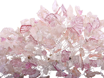 Floral Flush Mount Ceiling Light: Large 30 Inch Resin Flowers Kitchen Lighting