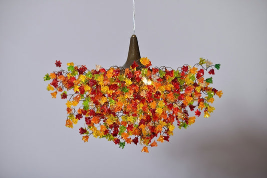 Resin Flower Ceiling Lamp: Warm Color Decorative Lighting