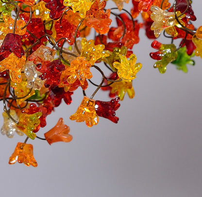 Resin Flower Ceiling Lamp: Warm Color Decorative Lighting