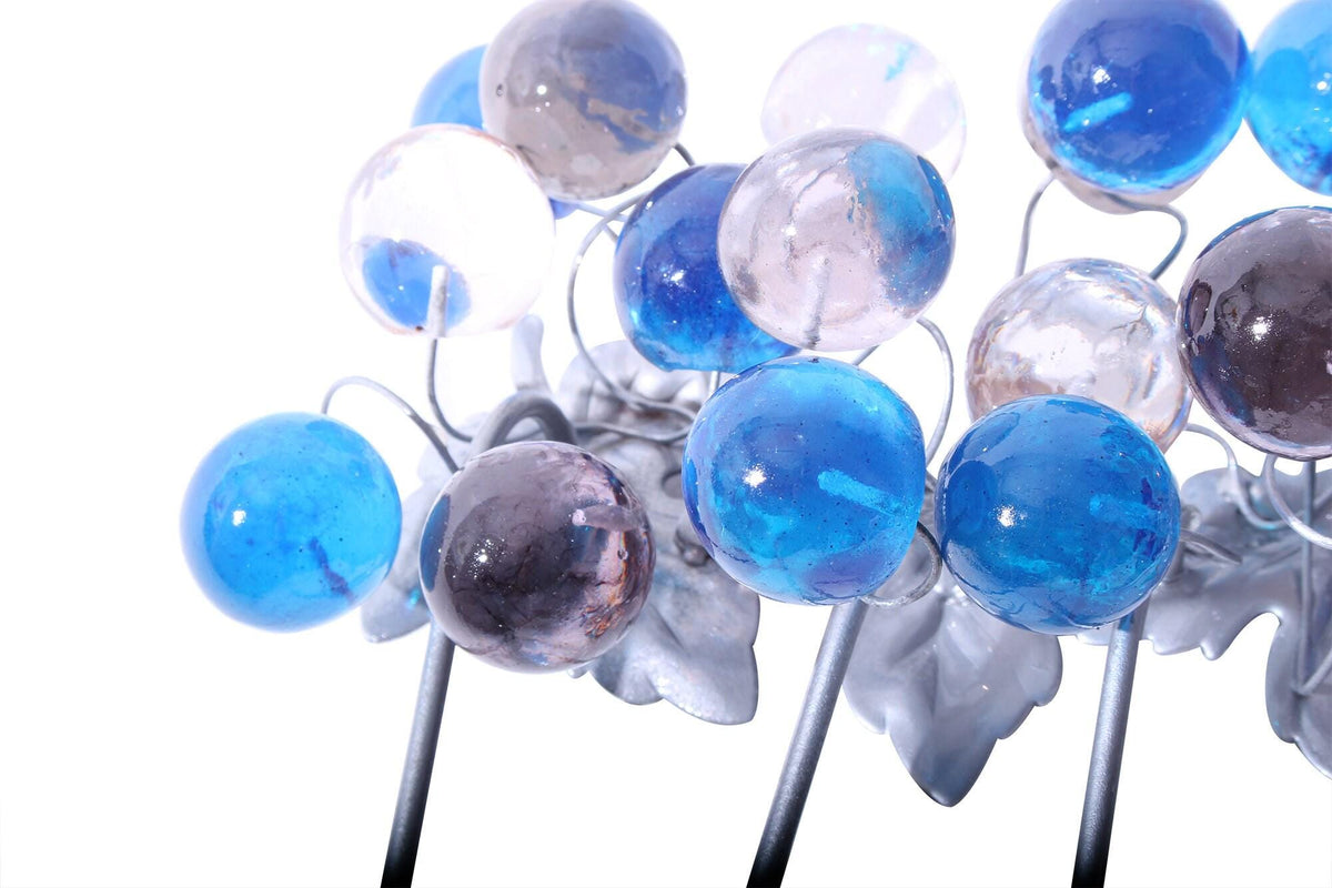 Decorative Wall Hooks, Coat rack with blue, gray and clear bubbles, decorative wall hanger.