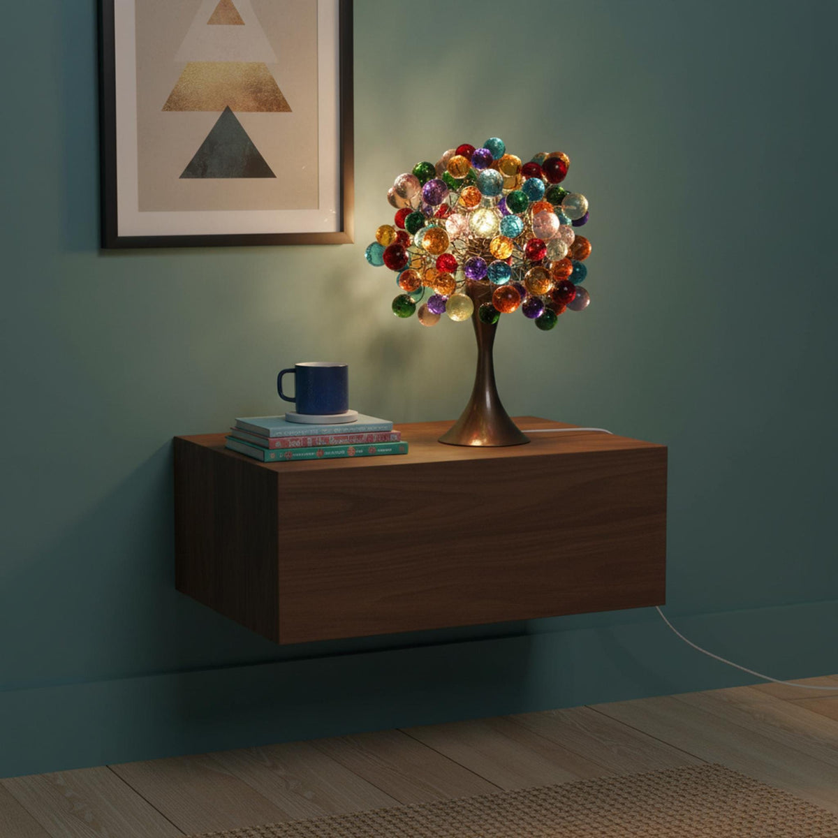 Petite Colorful Bubble Bedside Desk Lamp