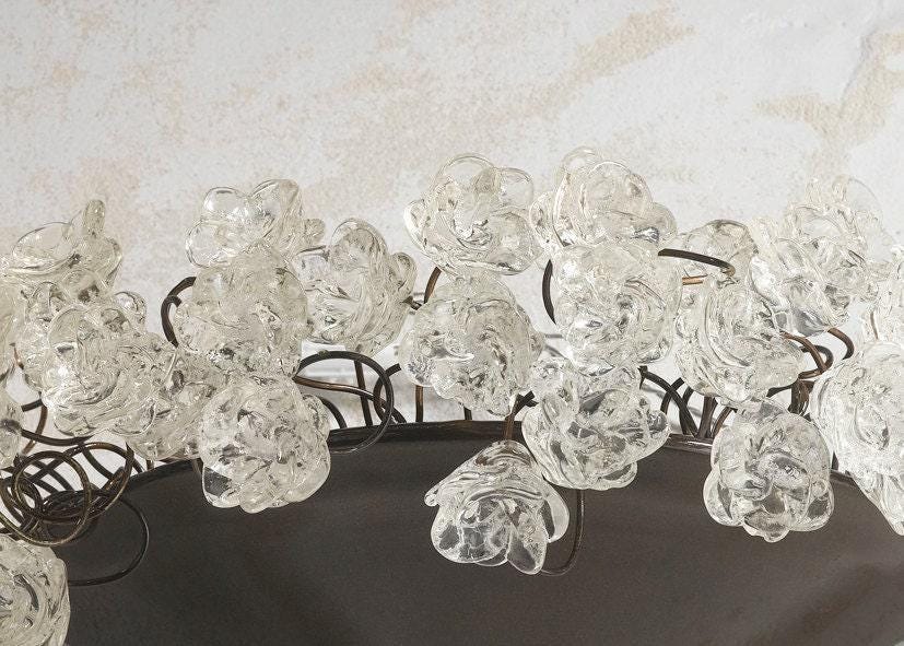 Resin Flower Bronze Metal Wall Sconce: Up-Lit Decorative Light