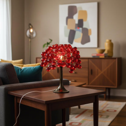 Red Table Lamp, desk lamp with red bubbles - Lighting for Living Room red bubbles. desk lamp