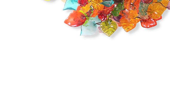 Modern wall sconce with Rainbow flowers and leaves for hall living room, toilet