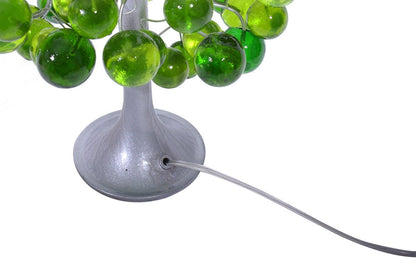 Bedside table Lamp, modern table lamp with green color bubbles, unique table lamp.