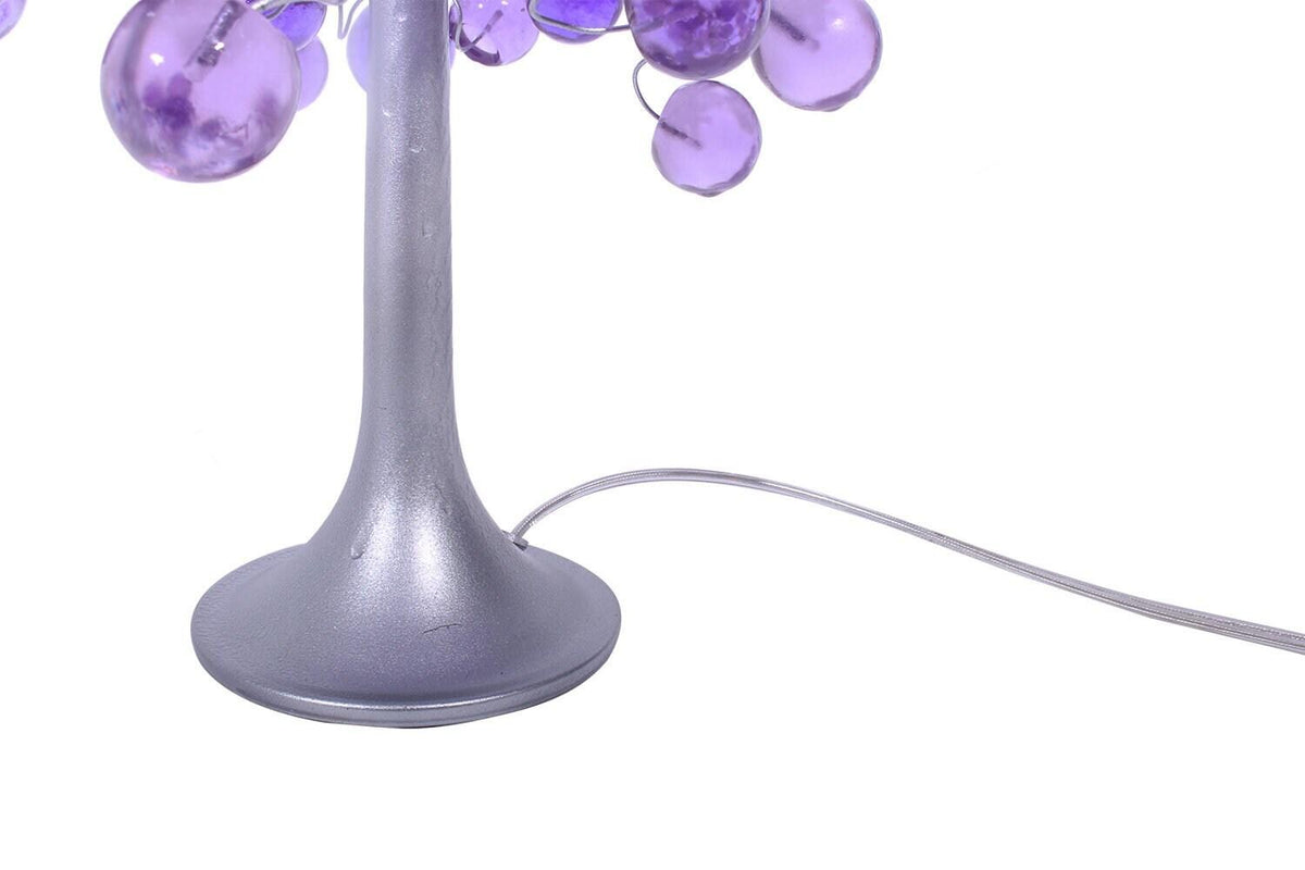 Purple Bedside Table Lamp, modern table lamp with purple color bubbles, unique table lamp.