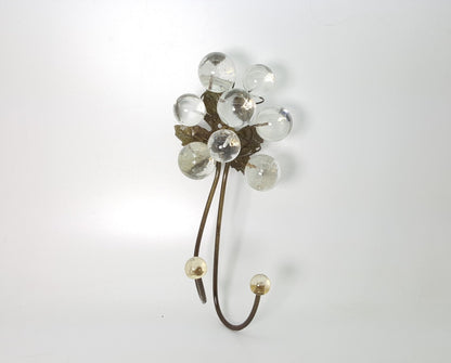 Wall Hook with Transparent clear resin bubbles , decorative wall hanger.
